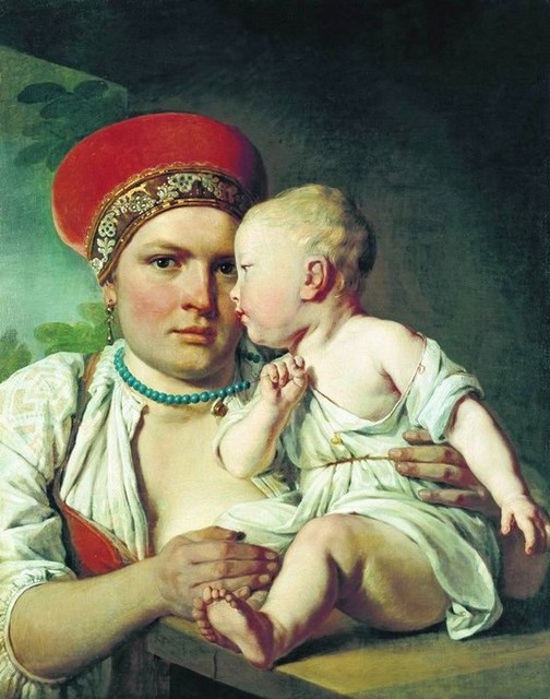 Алексей Венецианов Кормилица с ребенком