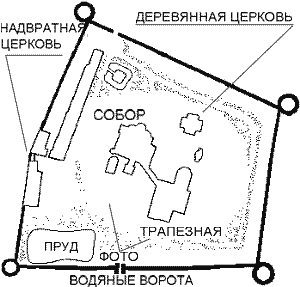 План Спасо-Прилуцкого монастыря