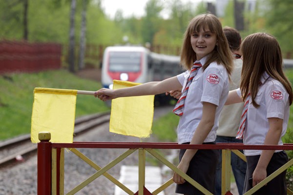 Детская железная дорога в Новомосковске