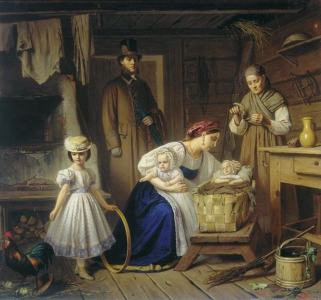 К. Вениг Кормилица навещает своего ребенка