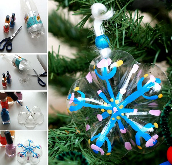 Новогодние игрушки на елку из подручных материалов