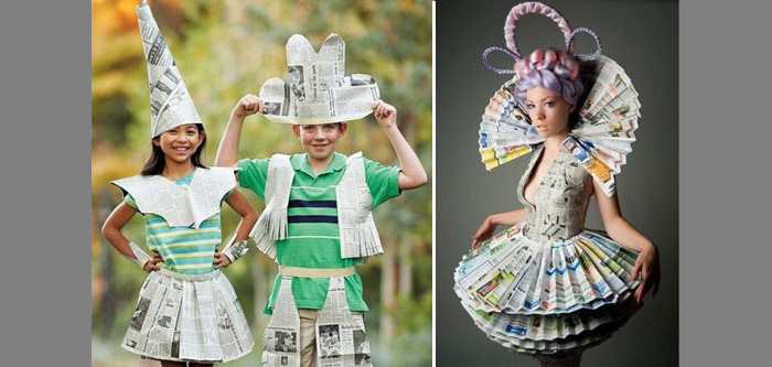Как сделать костюм из бумаги на детский праздник: несколько вариантов