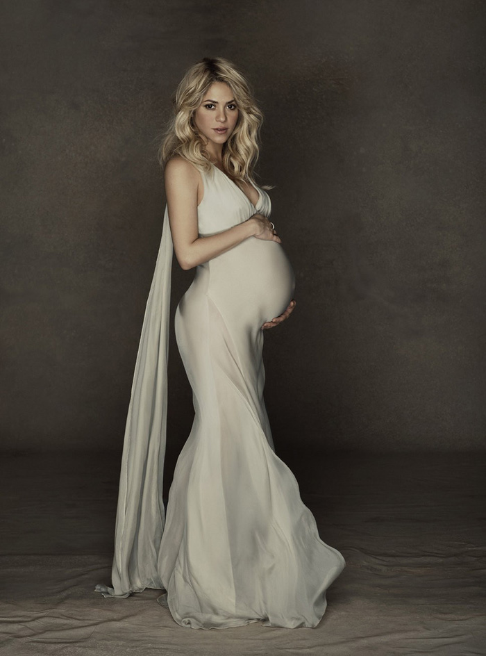 Шакира во время первой беременности