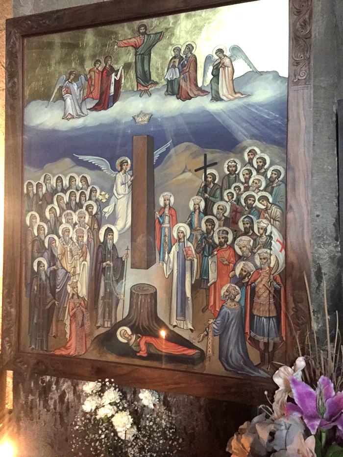 Икона воздвижения Креста святой Ниной