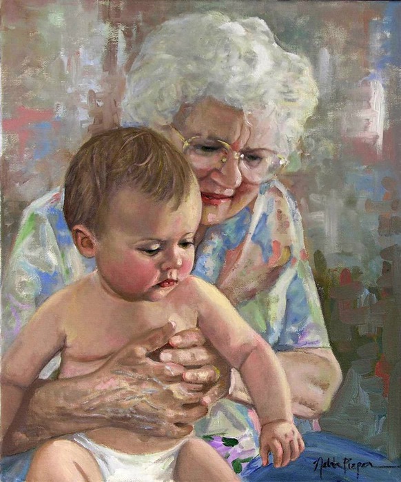 Ребенка воспитывает бабушка