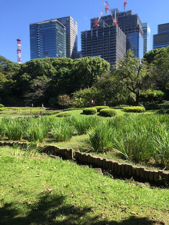 Восточные сады императорского дворца в Токио