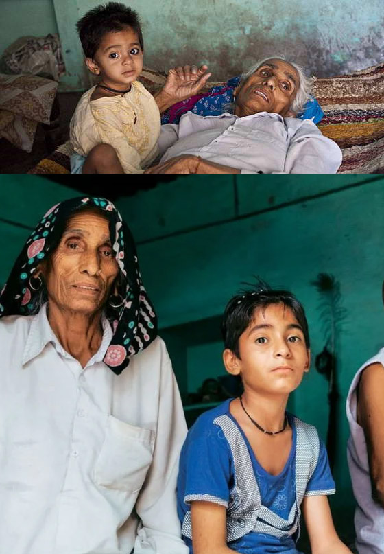 Самые старые матери: Раджо Деви Лохан с дочерью Навин
