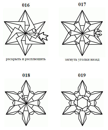 Оригами звезда - инструкция