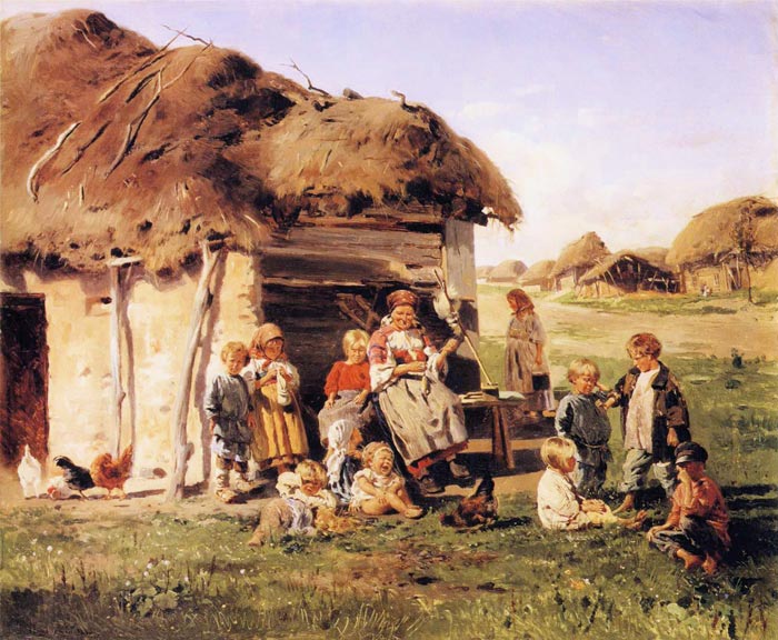 Крестьянские дети. Владимир Маковский
