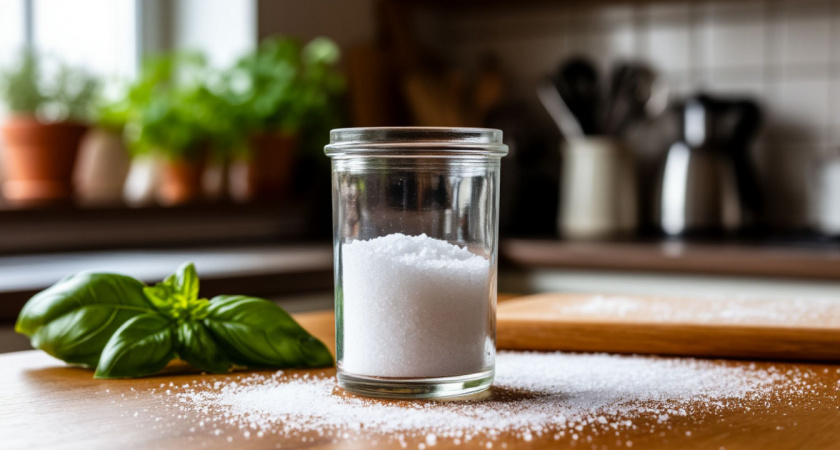 Поставила в каждую комнату стакан с солью и не нарадуюсь своей хитрости - подсмотрела у горничной пятизвездочного отеля 