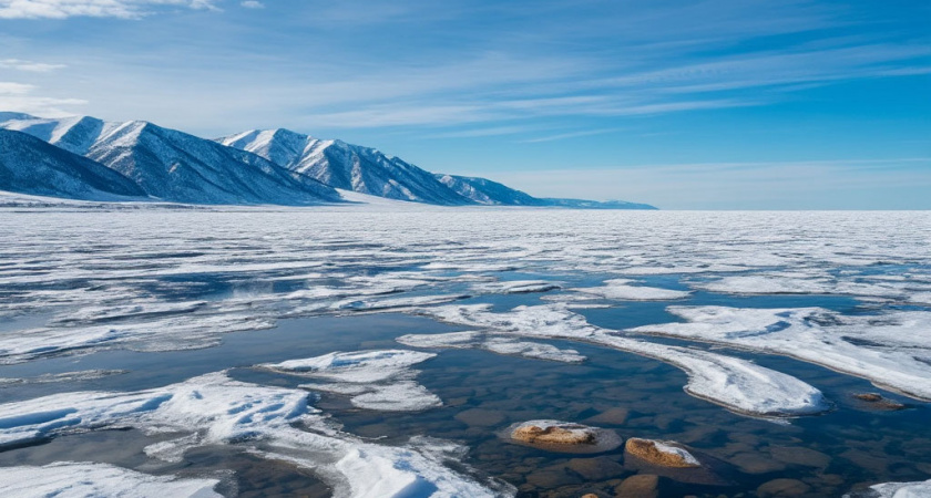В феврале сюда идут паломничества из туристов - ледяное чудо России, которое едут смотреть со всего мира