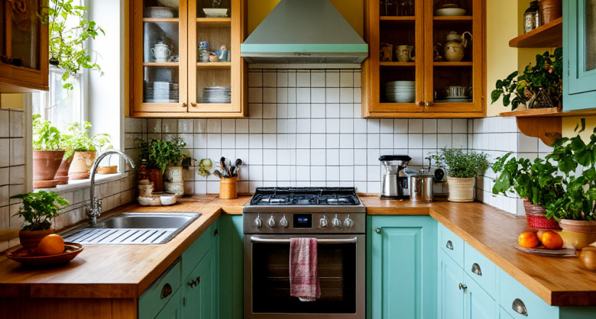4 вещи на кухне, из-за чего она выглядит "по-колхозному": убрала — и интерьер сразу стал дороже и красивее