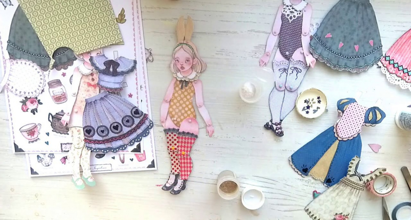 Игра из советского детства с современными мотивами - как сделать бумажную куклу с гардеробом