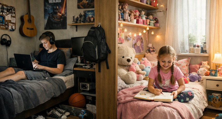 Личное пространство или школа жизни: должны ли разнополые дети делить одну комнату?