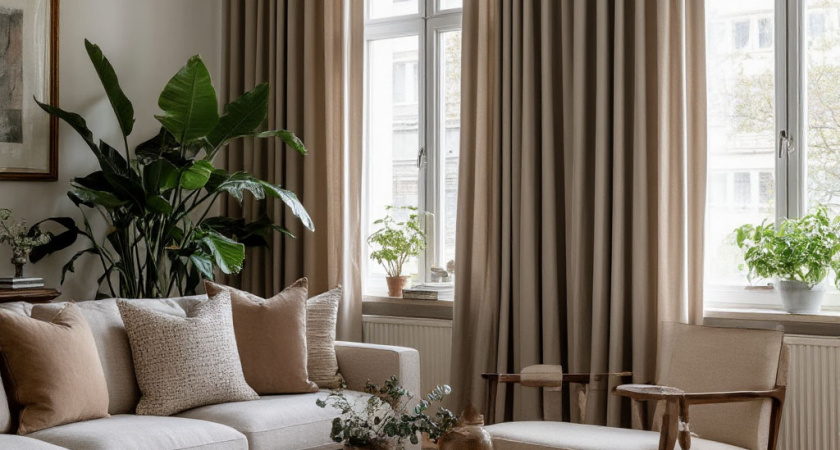 Такие шторы - прошлый век: тренды в текстиле для гостиной в 2026 году - простые подсказки для уютного интерьера