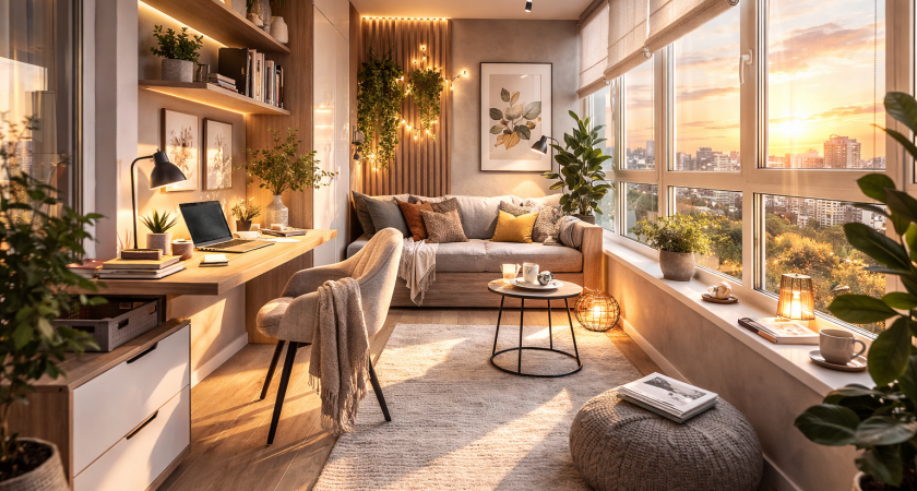 Не кладовка, а конфетка: 9 гениальных идей, как превратить лоджию в главную комнату квартиры