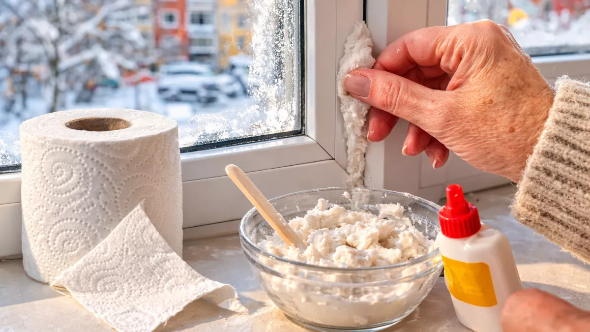 Туалетная бумага вместо мастера: затыкаю щели в окнах за 5 минут — и мороз не страшен