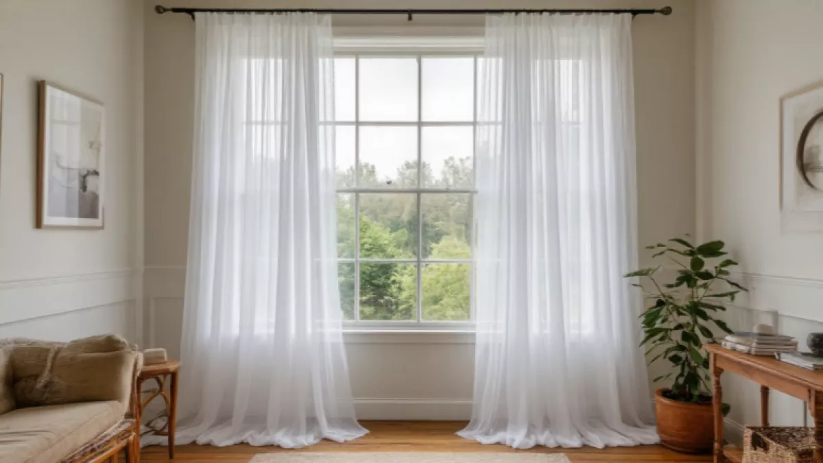 Тюль будет сиять, как первый снег: всего один стакан во время стирки - прачка показала, как стирать его правильно