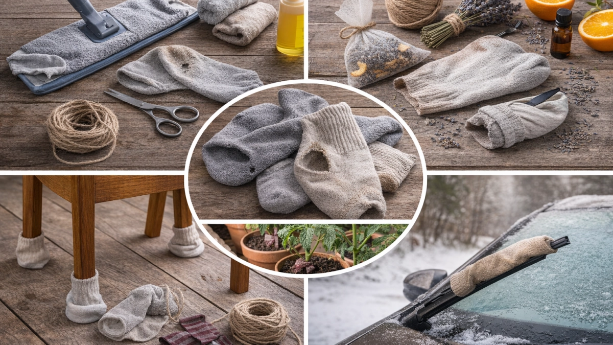 Больше не выбрасываю старые носки: соседка подсказала 5 неожиданных способов использовать их в хозяйстве — теперь даже д