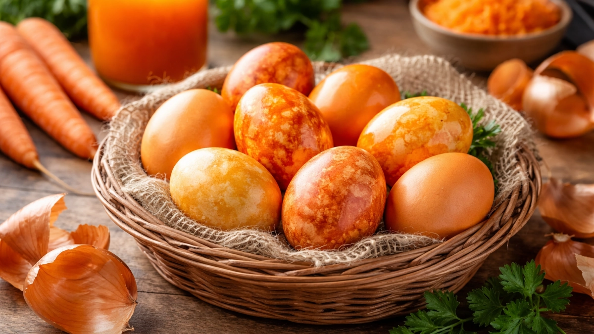 Ярче луковой шелухи: этот овощ подарит золотой оттенок — яйца на Пасху будут выглядеть как настоящие драгоценности