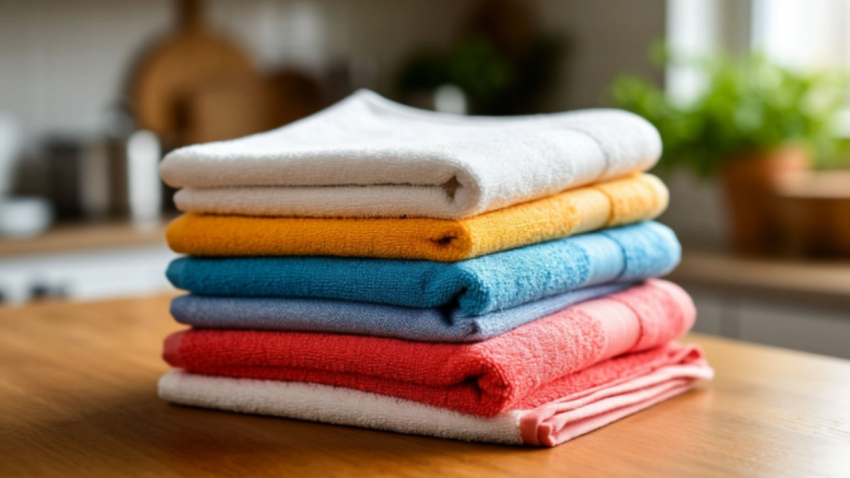 Кухонные полотенца пахнут даже после стирки? Используйте этот трюк – запах исчезнет навсегда