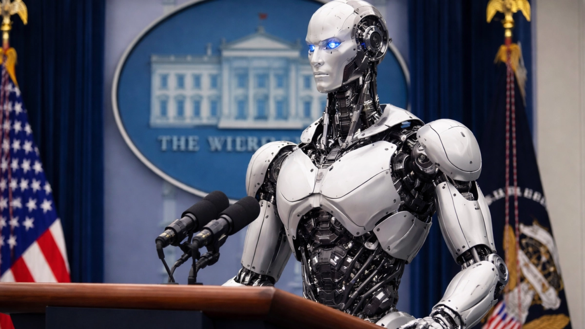 Мелания Трамп устроила роботу для обучения детей круглый стол в Белом доме 