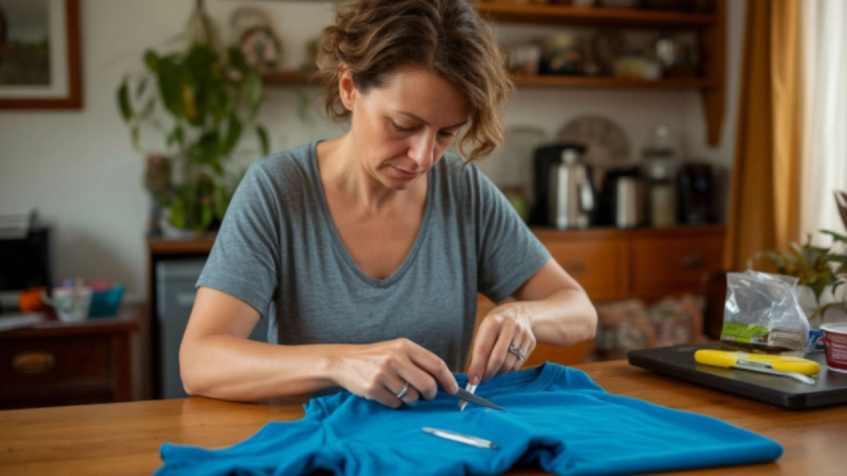 Старая футболка и час времени: мастерю декор, который соседи просят сделать и им