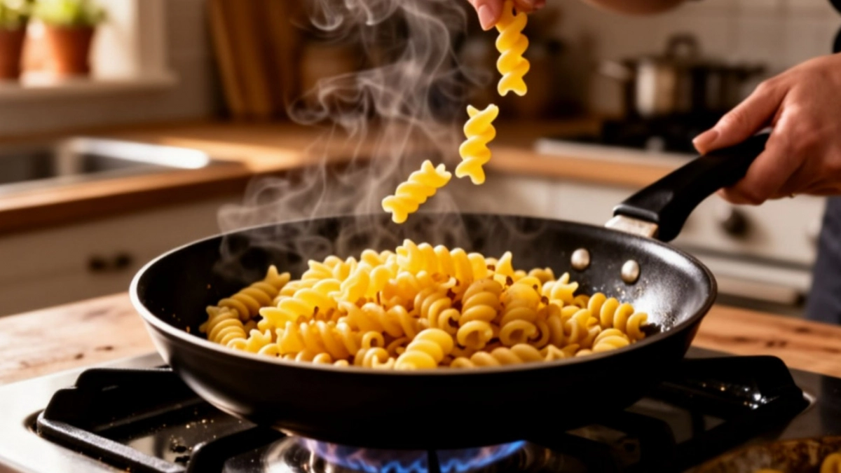 Бросаю макароны в кипящее масло - и на выходе получаю шикарный ужин: деликатес, а не гарнир