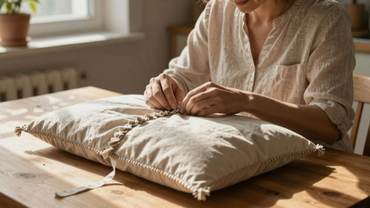 Теперь наволочки не покупаю - шью сама: простой способ, с которым справится даже начинающая рукодельница 