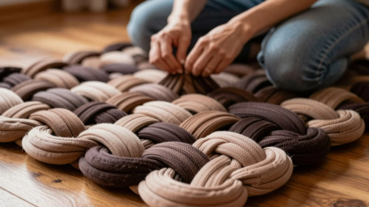 Плету коврики из этого материала - и сама себе завидую: 3 способа, с которыми справятся даже дети