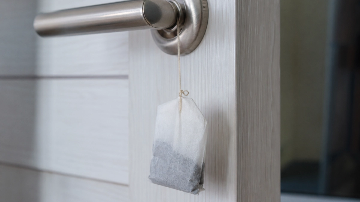 Теперь всегда чайный пакетик привязываю к дверной ручке: избавилась от надоевшей проблемы 