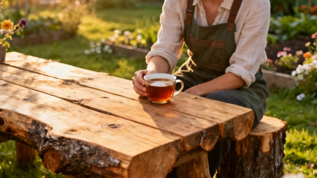 Не выбрасывайте спилы: остатки дерева ушлые хозяева превращают в стильный декор - и для дома, и для сада