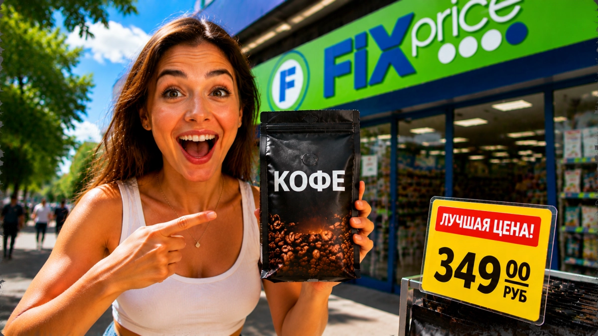 Пока другие переплачивают за раскрученные марки: в Fix Price разбирают кофе за 349 ₽ — мягкий, без кислинки и горечи