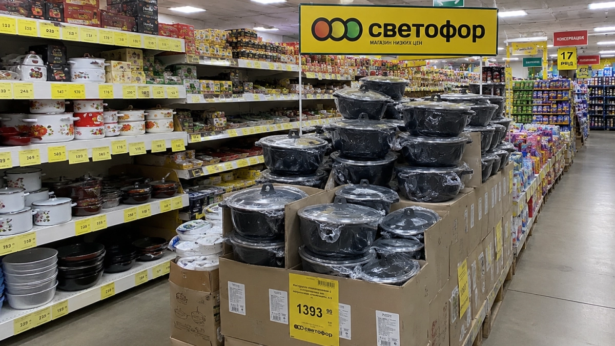 В Светофоре кастрюли, сковороды «под камень», пледы, стеклянные миски с крышками и футболки - делюсь классными новинками