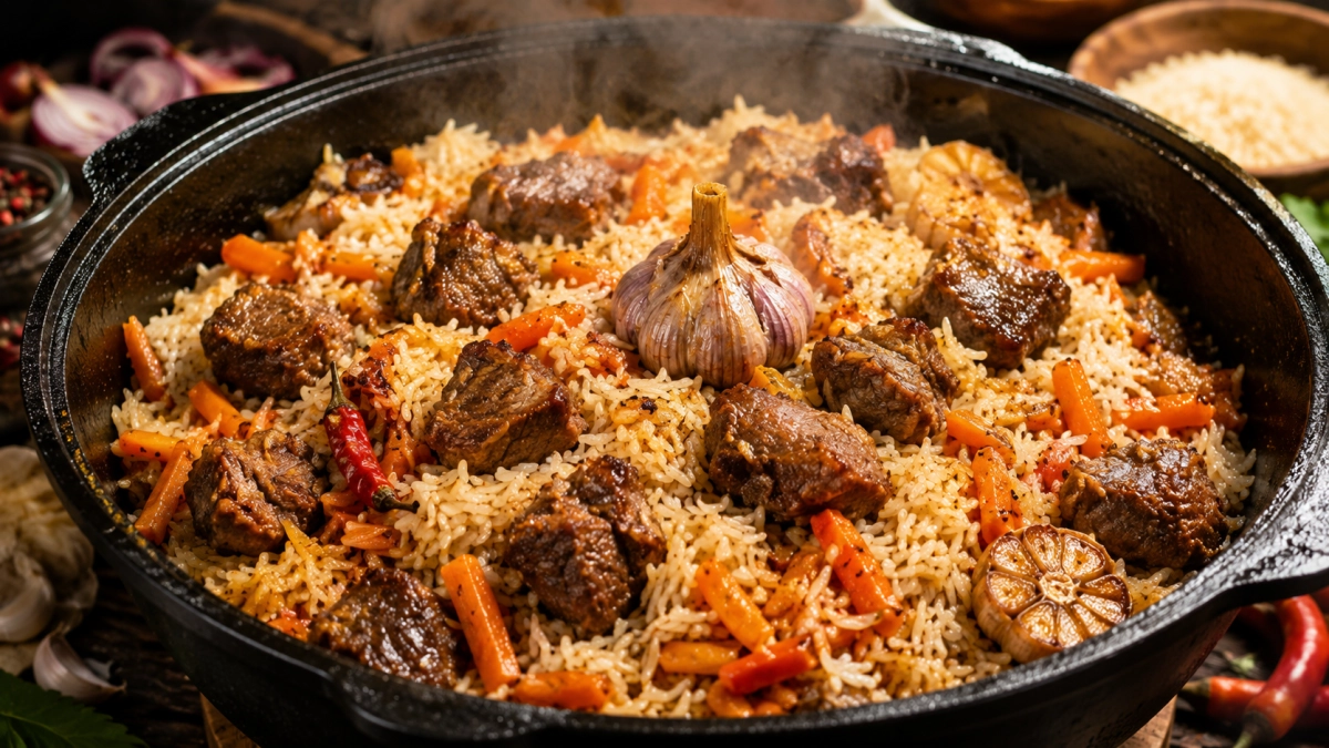 Что бросать в казан первым — лук или мясо: вот как сделать плов золотистым и вкусным — запомните раз и навсегда