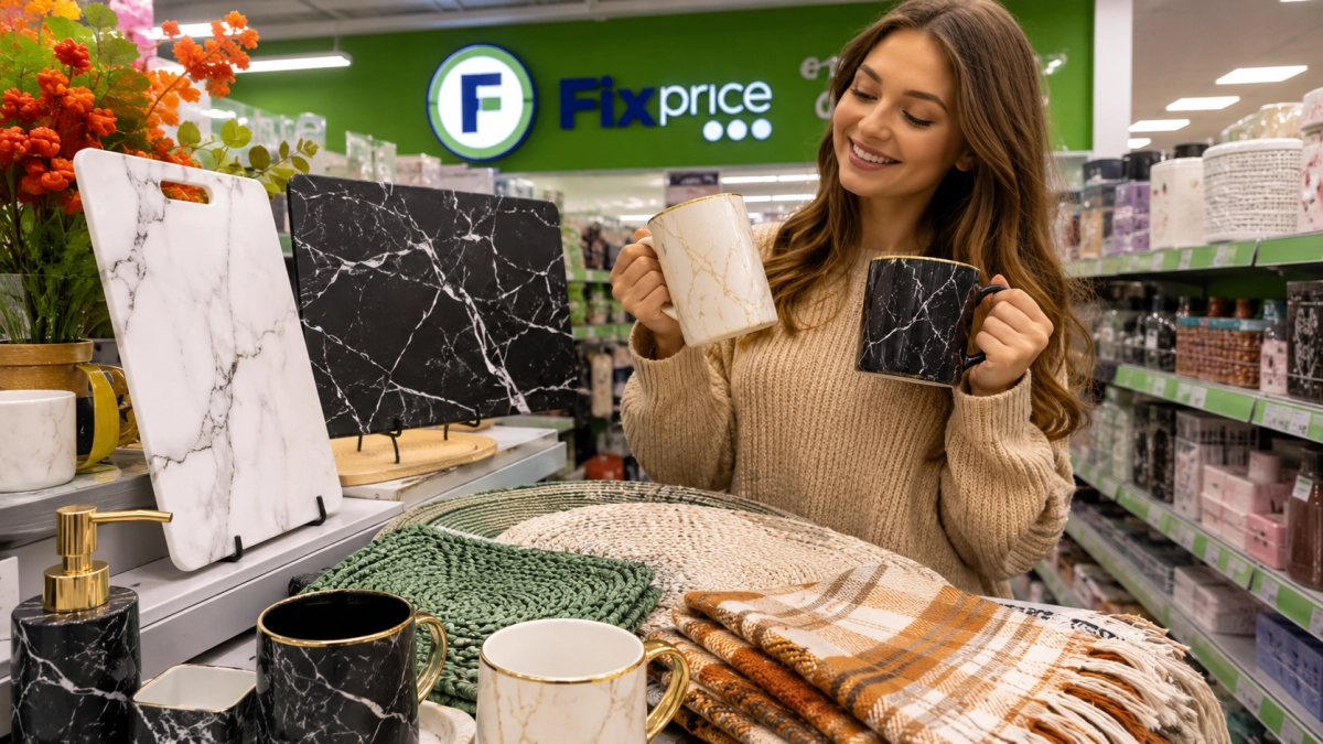 В Fix Price скупают мраморные доски, коврики и кружки: делюсь крутыми находками для осеннего уюта
