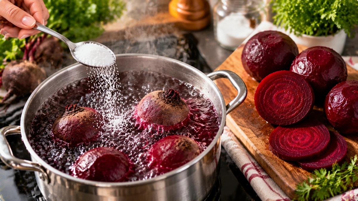 1 ст. л на 1 л воды – и вкуснющая яркая свекла готова: как сварить овощи за 7 минут