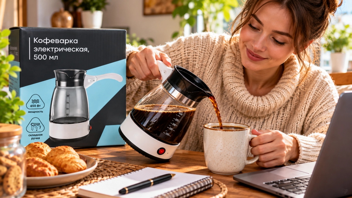 Кофеварку из Fix Price за 549 ₽ беру не на кухню: вот где она оказалась нужнее чайника