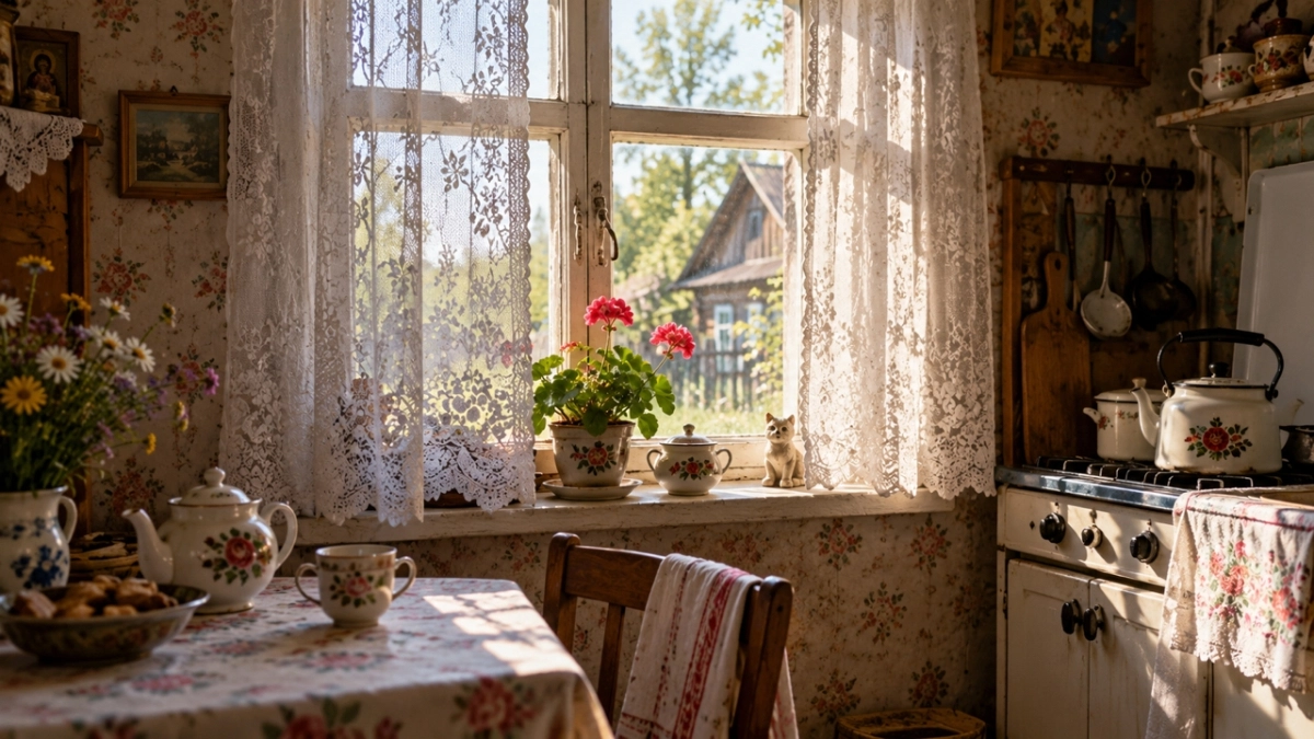Тюль с кружевами отправьте бабушке в деревню: 3 варианта для кухни, которые в 2027 году будут смотреться дорого
